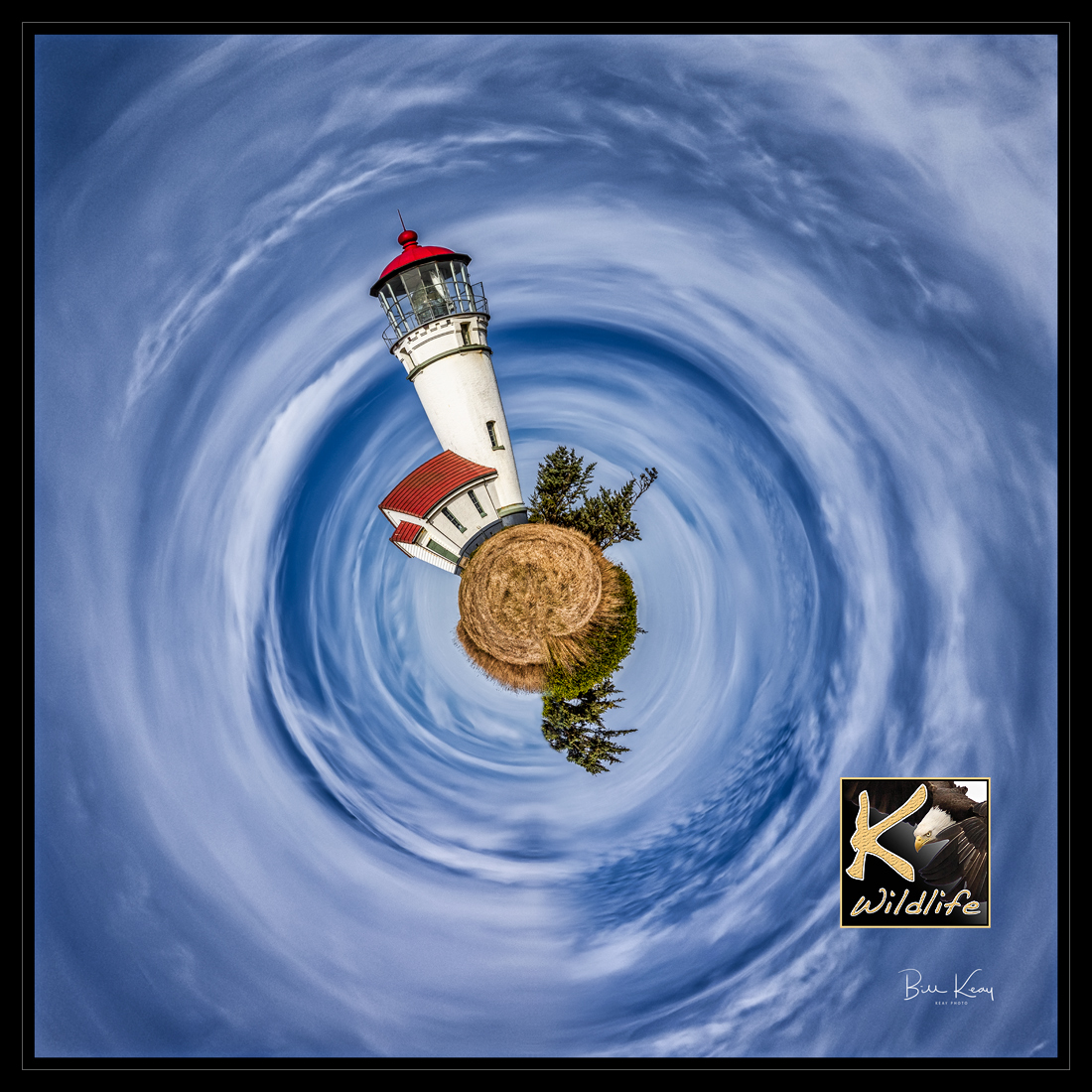 lighthouse small planet blue
