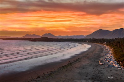 Cox beach sunset